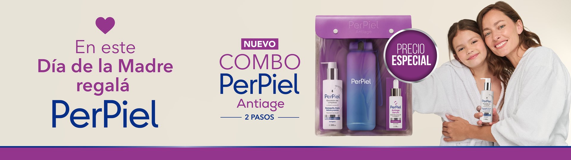 Día de la Madre: Combo PerPiel Antiage 2 pasos a precio especial